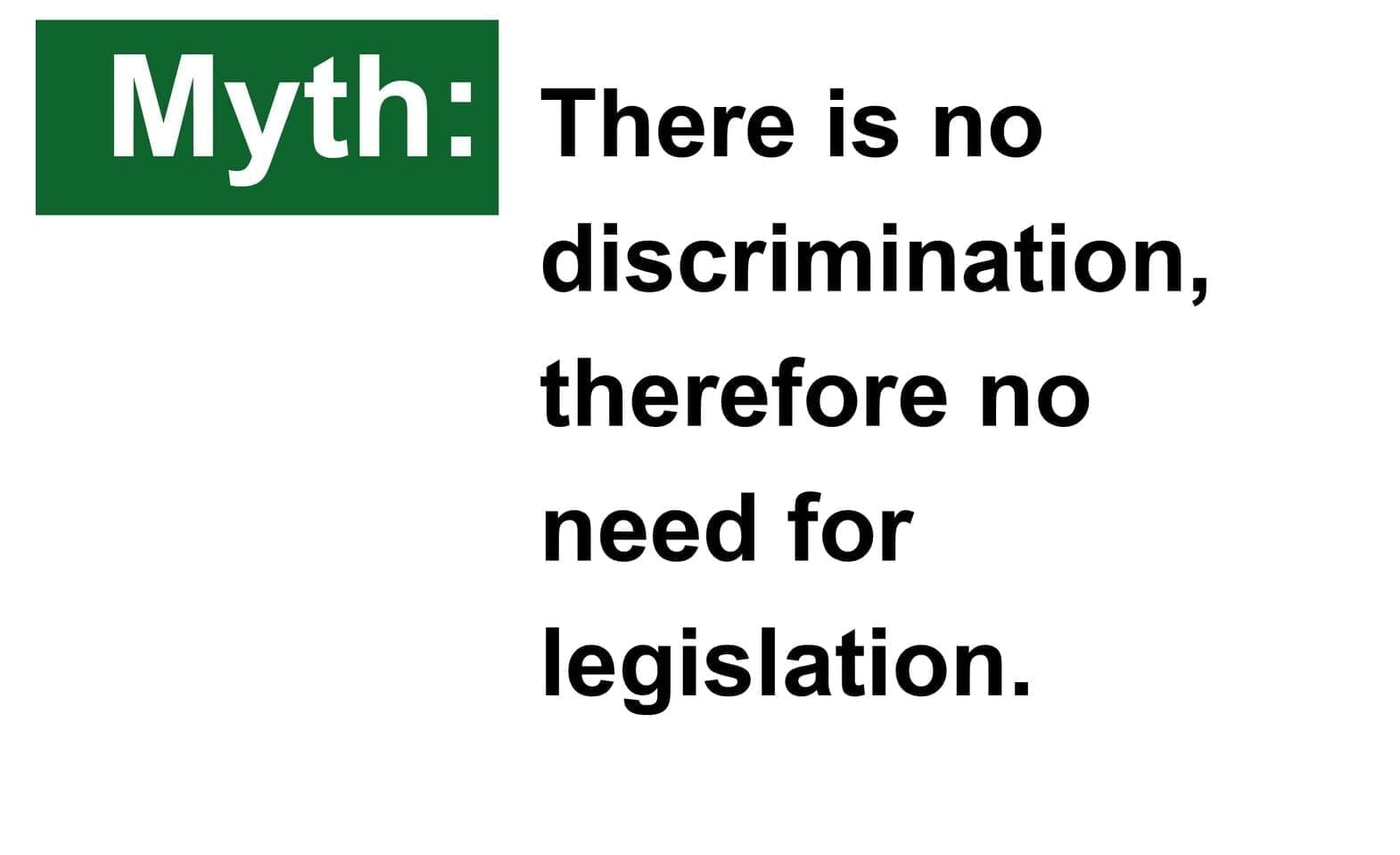 Mythbusting discrimination legislation